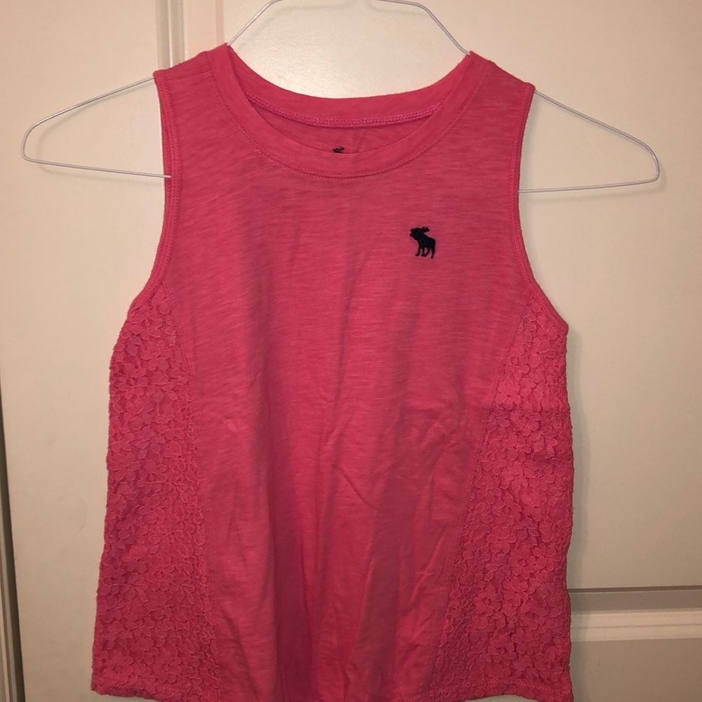 Girls lace detailed sleeveless top